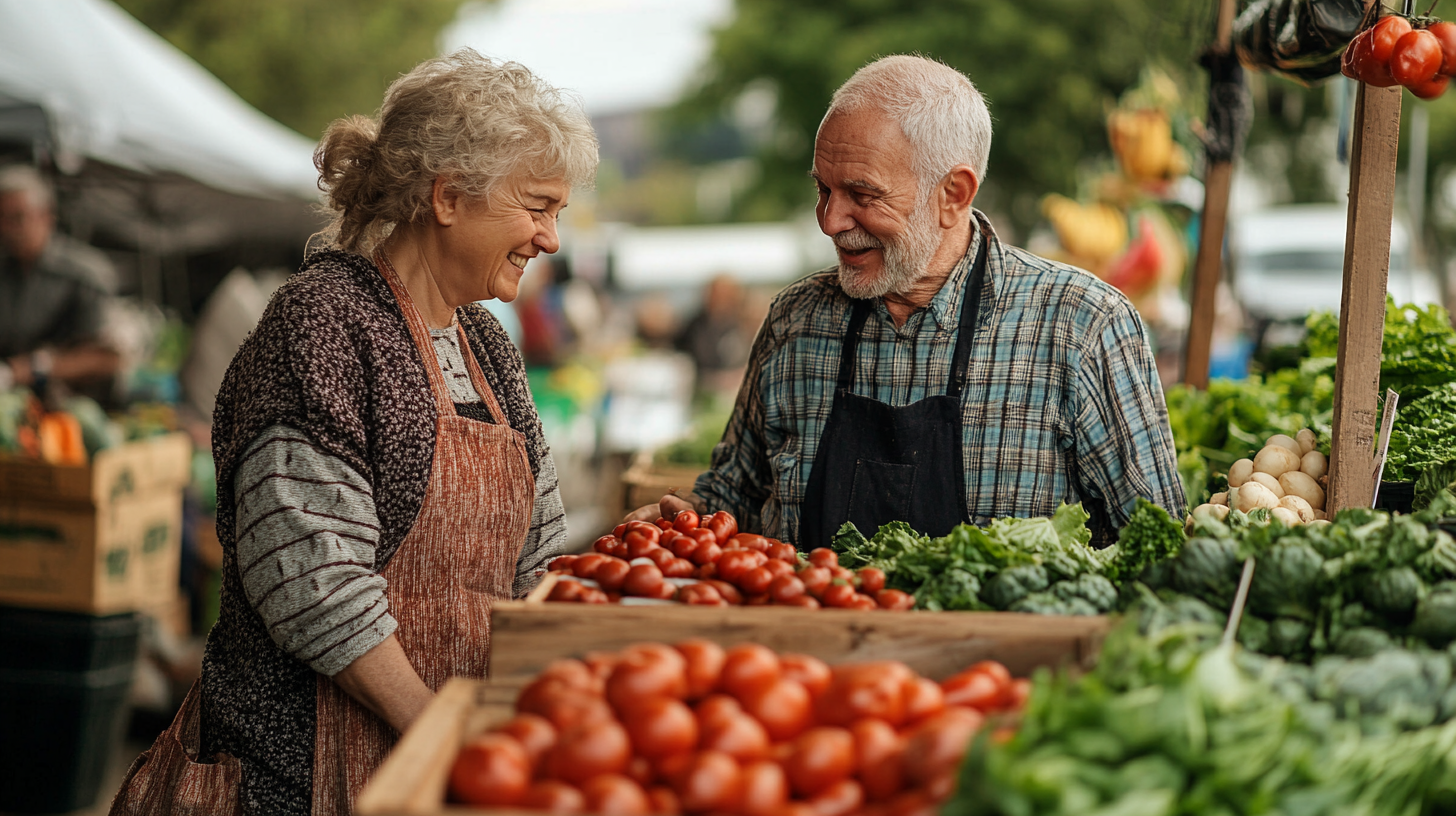 Професионален диетолог консултира възрастна жена
